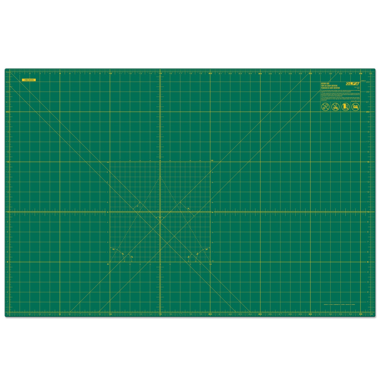 Olfa RM-MG Cutting Mat, 24" x 36" Green