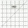 Olfa QR-6S 6 1/2" Square Acrylic Ruler Non-Slip, Frosted