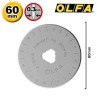 Olfa RB60-1 Rotary Blade Dimensions