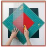 Olfa RM-12S 12" Square Rotating Cutting Mat Illustration